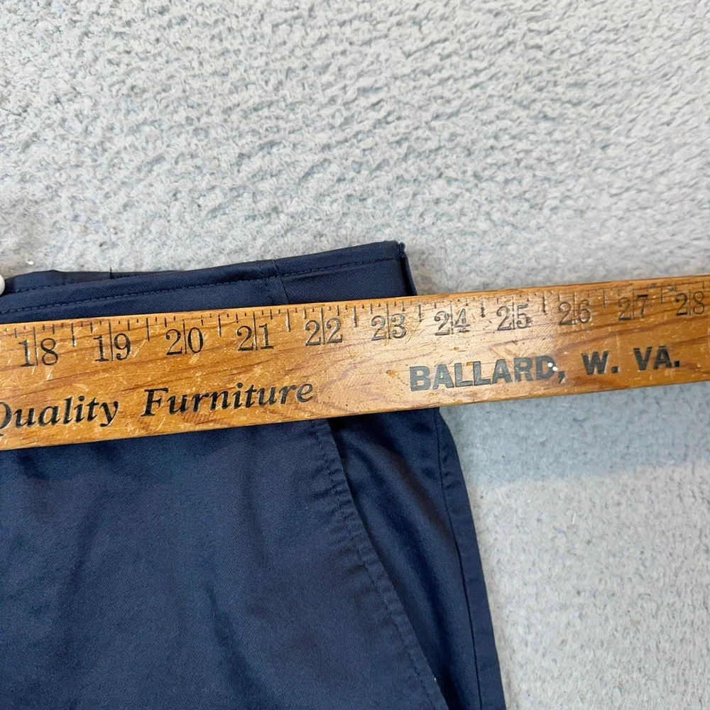 Oak Hill Tech Pant Men 48X28 Straight Fit Navy Blue Stretch Flat Front Chino EUC